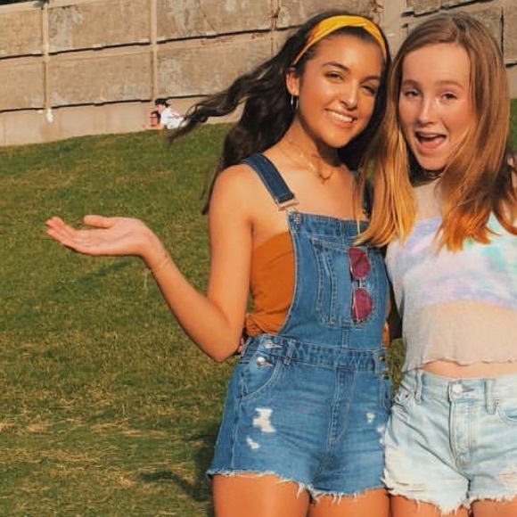 Divided By Hm Denim Overall Shorts 